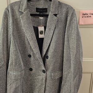 Buckle Silver Blazer
